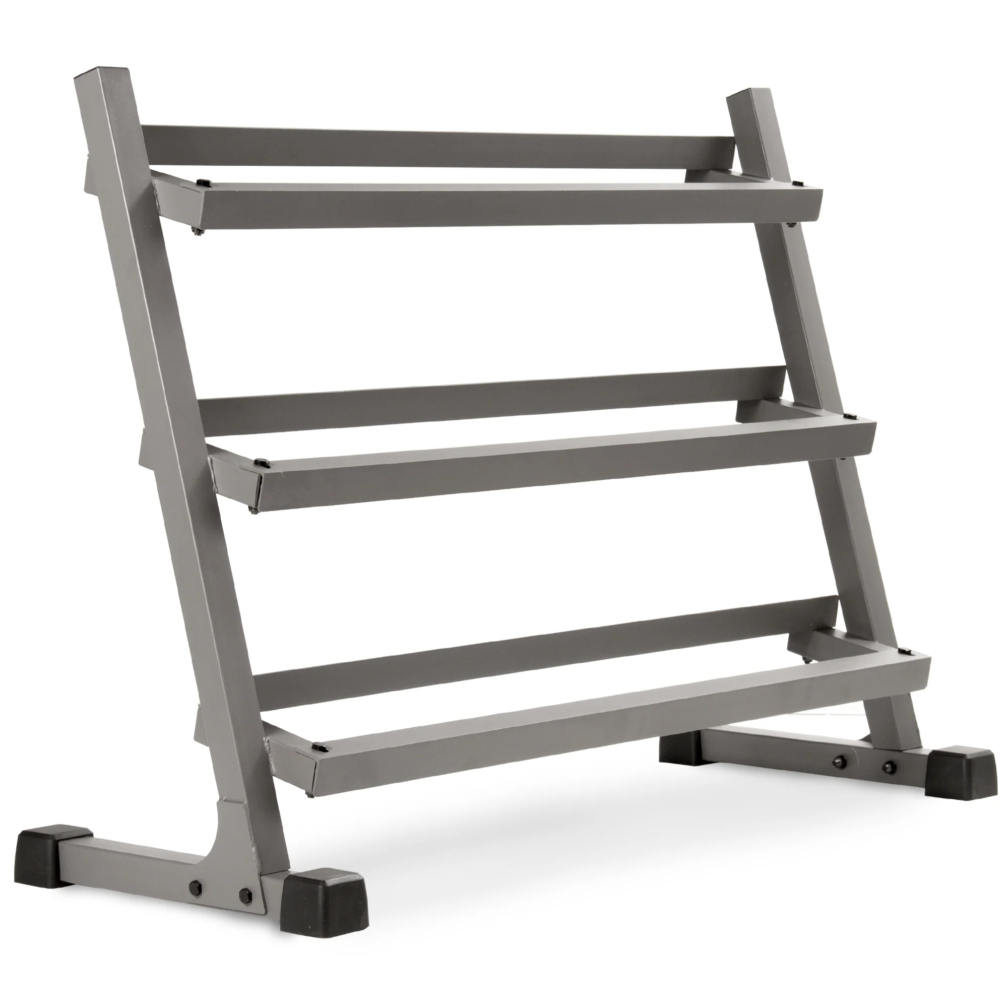 10-Pairs, 5 to 50 lbs. Hex Dumbbells Includes 3-Tier Storage Rack - Image 4