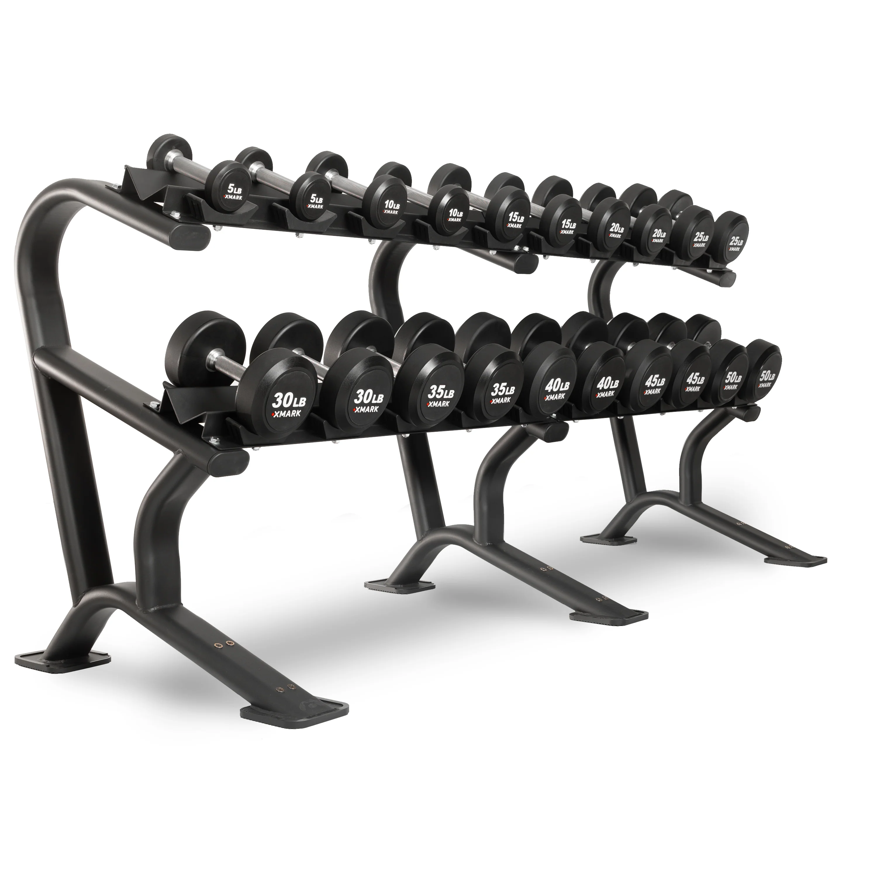 Round Commercial Urethane Dumbbells (5-50 lb and 5-75 lb Sets) - Image 3